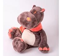 DECOLORES | Peluche Térmico Hipopotamo Para Bebés Y Niños | Relleno Con Semillas Y Flores De Lavanda | Peluche Para Dormir Y Aliviar Cólicos | Peluches Para Bebés Aptos Para Microondas |