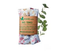 Decolores | Saco Térmico de Semillas Para Microondas | Bolsa de Semillas Sin Aroma | Alivia Cólicos en Bebés| 15 x 22 cm | Bolsa Térmica Para Frío y Calor | Estampado Lavanda