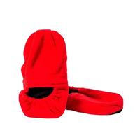 Decolores | Zapatillas Térmicas para Adulto 36-42 | Zapatillas Calentables en Microondas | Zapatos para Estar en Casa | Calzado Cómodo | Ideal para Regalo | Color Rojo
