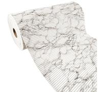 DecoMeister Alfombrilla de Baño Antideslizante 200x65 cm - Alfombra Baño Suave de Espuma PVC - Estera para Ducha Recortable y Lavable - Alfombrilla Transpirable para Piscina, Cocina - Mármol Gris