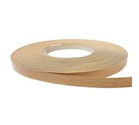 DecoMeister Cinta de Melamina de Borde 21mm x 15m - Canto para Muebles Adhesivo - Protector de Bordes Termoadhesivo para Estanterías y Mesas - Tira para Cantos con Plancha - Roble
