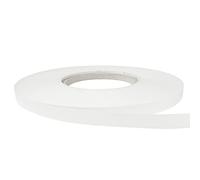 DecoMeister Cinta de Melamina de Borde 21mm x 25m - Canto para Muebles Adhesivo - Protector de Bordes Termoadhesivo para Estanterías y Mesas - Tira para Cantos con Plancha - Blanco Ártico