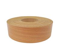DecoMeister Cinta de Melamina de Borde 40mm x 15m - Canto para Muebles Adhesivo - Protector de Bordes Termoadhesivo para Estanterías y Mesas - Tira para Cantos con Plancha - Haya Oscura