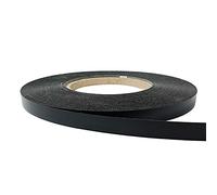 DecoMeister Cinta de Melamina de Borde con Adhesivo Termofusible Para Cantos Cintas Adhesivas Para Planchar Para Muebles Tableros Armarios Estantes Chapa Para Cantear 21mm x 25m Patrón Negro Mate