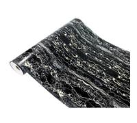 DecoMeister Lámina Adhesiva Para Muebles Vinilo Adhesivo Imitación Mármol Negro Oro Para Puertas Pared Cocina Papel Decorativo Para Mesa Armario Encimera En Rollo Para Forrar 45 x 100 cm Por Metros