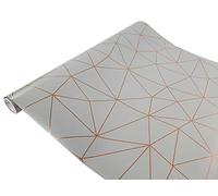 DecoMeister Lámina Autoadhesiva Para Puertas Pared Vinilo Adhesivo Decoración Para Muebles Papel Decorativo Para Armario Pegatina Para Mesa Para Forrar En Rollo 45 x 50 cm Patrón Geométrico Oro