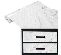 DecoMeister Papel Adhesivo Imitacion Marmol Para Pared Puertas Mesa Armario Vinilo Autoadhesivo Para Muebles Encimera Para Forrar Lámina Para Cocina En Rollo 45 x 100 cm Carrara Gris Por Metros