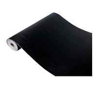 DecoMeister Papel Adhesivo Muebles Efecto Madera Vinilo Autoadhesivo Decorativo Pegatina Para Cocina Pared Armario Mesa Puerta Lámina Para Forrar En Rollo 67,5 x 100 cm Madera Negra Por Metros