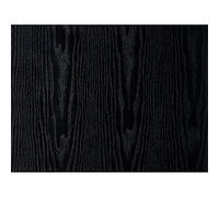 DecoMeister Papel Adhesivo Negro Efecto Madera Mate Lámina Autoadhesiva Para Muebles Vinilo Decorativo Para Forrar Pegatina Para Cocina Mesa Encimera Pared Armario En Rollo 67,5 x 50 cm