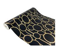 DecoMeister Papel Adhesivo Para Muebles Pared Vinilo Autoadhesivo Para Cocina Encimera Mesa Lámina Decoración Para Hogar Película Para Forrar En Rollo 45 x 100 cm Por Metros Patrón Tiffany Antracita