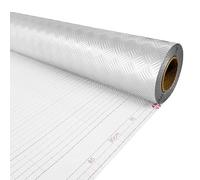 DecoMeister Papel Adhesivo Plata Gris Para Cocina Armarios Vinilo Autoadhesivo Efecto Metálico de Chapa Mate Para Muebles Puertas Lámina Para Forrar Para Mesa Decoración Para Hogar Rollo 45 x 25 cm