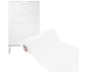 DecoMeister Papel Decorativo Adhesivo Para Muebles Blanco Mate Lámina Para Forrar Puerta Armario Vinilo Autoadhesivo Impermeable Para Exterior Mesa Encimera Pegatina Para Cocina En Rollo 50x900 cm