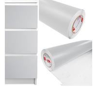 DecoMeister Papel Decorativo Adhesivo Para Muebles Gris Claro Mate Lámina Para Forrar Puerta Armario Vinilo Autoadhesivo Impermeable Para Exterior Mesa Encimera Pegatina Para Cocina Rollo 100x600 cm