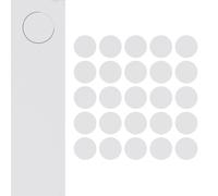 DecoMeister Pegatinas para Tornillos Ø 14mm 25 Piezas - Blanco Ártico Mate
