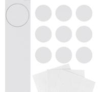 DecoMeister Pegatinas para Tornillos Ø 20mm 27 Piezas - Blanco Ártico Mate