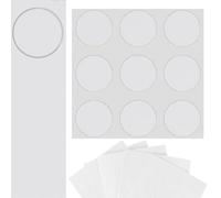 DecoMeister Pegatinas para Tornillos Ø 20mm 45 Piezas - Blanco Ártico Mate