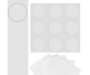 DecoMeister Pegatinas para Tornillos Ø 20mm 45 Piezas - Blanco Ártico Mate