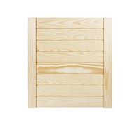 DecoMeister Puertas de Lamas Cerradas Madera 444x474 mm - Pack de 1 Pino