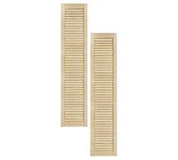 DecoMeister Puertas de Lamas Madera 294x1406 mm - Pack de 2 Pino sin tratar