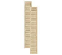 DecoMeister Puertas de Lamas Madera 294x2013 mm - Pack de 2 Pino sin tratar | Puerta interior de Armario de láminas con ventilación Abierta, Hoja de Madera Natural para Bricolaje, Grosor 21 mm