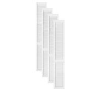 DecoMeister Puertas de Lamas Madera 294x2013 mm - Pack de 4 Blanco