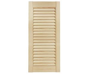 DecoMeister Puertas de Lamas Madera 294x690 mm - Pack de 1 Pino sin tratar | Puerta interior de Armario de láminas con ventilación Abierta, Hoja de Madera Natural para Bricolaje, Grosor 21 mm