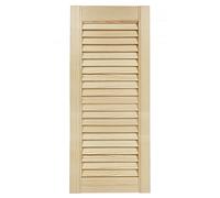 DecoMeister Puertas de Lamas Madera 294x720 mm - Pack de 1 Pino sin tratar | Puerta interior de Armario de láminas con ventilación Abierta, Hoja de Madera Natural para Bricolaje, Grosor 21 mm