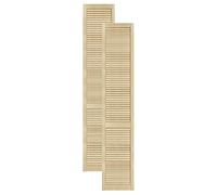DecoMeister Puertas de Lamas Madera 394x2013 mm - Pack de 2 Pino sin tratar