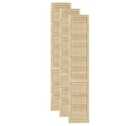 DecoMeister Puertas de Lamas Madera 394x2013 mm - Pack de 3 Pino sin tratar
