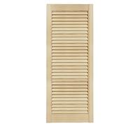 DecoMeister Puertas de Lamas Madera 394x993 mm - Pack de 1 Pino sin tratar | Puerta interior de Armario de láminas con ventilación Abierta, Hoja de Madera Natural para Bricolaje, Grosor 21 mm
