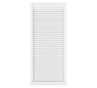 DecoMeister Puertas de Lamas Madera 494x1100 mm - Pack de 1 Blanco