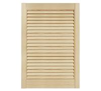 DecoMeister Puertas de Lamas Madera 494x720 mm - Pack de 1 Pino sin tratar | Puerta interior de Armario de láminas con ventilación Abierta, Hoja de Madera Natural para Bricolaje, Grosor 21 mm