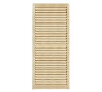 DecoMeister Puertas de Lamas Madera 594x1406 mm - Pack de 1 Pino sin tratar | Puerta interior de Armario de láminas con ventilación Abierta, Hoja de Madera Natural para Bricolaje, Grosor 21 mm