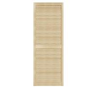 DecoMeister Puertas de Lamas Madera 594x1700 mm - Pack de 1 Pino sin tratar | Puerta interior de Armario de láminas con ventilación Abierta, Hoja de Madera Natural para Bricolaje, Grosor 21 mm