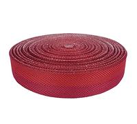 DecoMeister Ribete para Alfombra Termoadhesivo 4cm x 10m - Cinta de Espiga de Poliéster para Borde de Alfombra - Cinta Bies de Unión para Reparación y Manualidades DIY - Rojo - Rojo Rubí