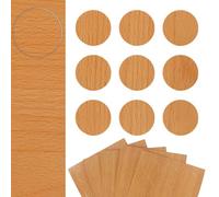 DecoMeister Tapas Adhesivas para Tornillos Agujeros Tapones para Muebles Madera Tapa Embellecedora Pegatinas para Tapar Armario Escritorio Patrón Haya Oscura Ø 20mm Juego de 45 Piezas