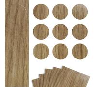 DecoMeister Tapas Adhesivas Para Tornillos Agujeros Tapones Para Muebles Madera Tapa Embellecedora Pegatinas Para Tapar Armario Escritorio Patrón Roble Aceitado Ø 20mm Juego de 45 Piezas