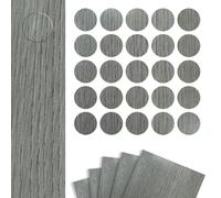 DecoMeister Tapas Adhesivas para Tornillos Agujeros Tapones para Muebles Madera Tapa Embellecedora Pegatinas para Tapar Armario Escritorio Patrón Roble Retro Ø 14mm Juego de 125 Piezas