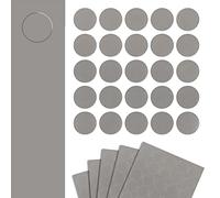 DecoMeister Tapas Adhesivas para Tornillos Agujeros Tapones para Muebles Madera Tapa Embellecedora Pegatinas para Tapar Armario Escritorio Patrón Gris Platino Ø 14mm Juego de 125 Piezas