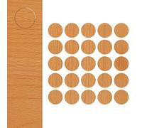 DecoMeister Tapones Adhesivos para Muebles Madera Tapa Embellecedora Autoadhesiva para Agujeros Tapas Cubiertas para Tornillos Pegatinas para Tapar Armario Escritorio Ø 14mm Haya Oscura 25 Piezas