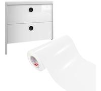 DecoMeister Vinilo Adhesivo Muebles Blanco Brillo Papel Decorativo Autoadhesivo para Forrar Encimera Cocina Lámina Impermeable para Exterior Puerta Pegatina para Armario Mesa En Rollo 33 x 600 cm