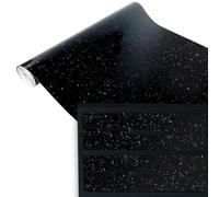 DecoMeister Vinilo Adhesivo para Muebles 67,5x100 cm - Papel Decorativo con Efecto Piedra para Cocina, Armarios y Mesa - Lámina Autoadhesiva Termoformable, Impermeable y Lavable - Granito Negro