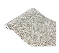 DecoMeister Vinilo Adhesivo para Muebles 67,5x490 cm - Papel Decorativo con Efecto Piedra para Cocina, Armarios y Mesa - Lámina Autoadhesiva Termoformable, Impermeable y Lavable - Granito Gris Marrón