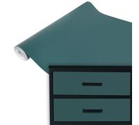 DecoMeister Vinilo Adhesivo para Muebles 67,5x740 cm - Papel Decorativo Color Liso Resistente para Renovación de Armarios, Mesas y Puertas - Película Impermeable y Termoformable - Verde Botella Mate