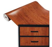 DecoMeister Vinilo Adhesivo para Muebles 90x100 cm - Papel Decorativo con Efecto Madera para Cocina, Armarios y Mesa - Lámina Autoadhesiva de PVC Termoformable e Impermeable - Madera Calwados