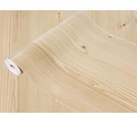 DecoMeister Vinilo Adhesivo para Muebles 90x25 cm - Papel Decorativo con Efecto Madera para Cocina, Armarios y Mesa - Lámina Autoadhesiva de PVC Termoformable e Impermeable - Madera de Pino Júrasico