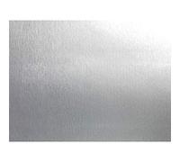 DecoMeister Vinilo Adhesivo para Muebles 90x490 cm - Papel Decorativo Autoadhesivo para Cocina, Armarios y Mesa - Película de PVC Impermeable y Termoformable - Aluminio Cepillado