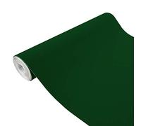 DecoMeister Vinilo Adhesivo para Muebles Efecto Terciopelo 45x100 cm - Papel Decorativo para Renovación de Mesas Armarios y Forrar Interiores - Rollo Opaco Grueso - Verde Oscuro