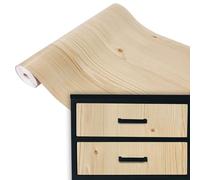 DecoMeister Vinilo Adhesivo Para Muebles Imitación de Madera de Pino Jurásico Papel Autoadhesivo Lámina Para Pared Cocina Puertas En Rollo Para Forrar Aspecto Madera 90 x 100 cm Por Metros