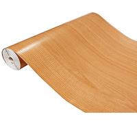 DecoMeister Vinilo Imitacion de Madera de Haya Roja Papel Adhesivo Para Muebles Autoadhesivo Lámina Decorativa Para Cocina Pared Puertas Para Forrar En Rollo Aspecto Madera 90 x 100 cm